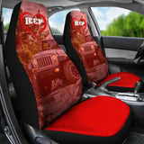 Jeep Girl Red Themed Car Seat Covers 211703 - YourCarButBetter