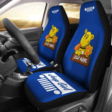 Jeep Girl-Seat Cover-Jeep Jeep-Blue Pattern 101819 - YourCarButBetter