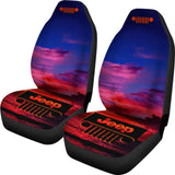 Jeep Girl Seat Cover - Sunset Blue Sky 101819 - YourCarButBetter