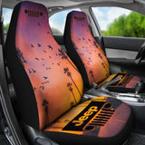 Jeepgrill Seat Cover - Sunset Palm Trees 101819 - YourCarButBetter