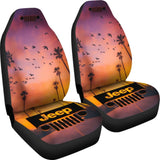 Jeepgrill Seat Cover - Sunset Palm Trees 101819 - YourCarButBetter
