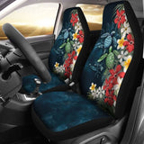 Kanaka Maoli (Hawaiian) Car Seat Covers - Sea Turtle Tropical Hibiscus And Plumeria Amazing 091114 - YourCarButBetter