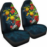 Kanaka Maoli (Hawaiian) Car Seat Covers - Sea Turtle Tropical Hibiscus And Plumeria Reggae Awesome 091114 - YourCarButBetter