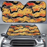 Kangaroo Australian Aboriginal Art Pattern Car Auto Sun Shades 094201 - YourCarButBetter