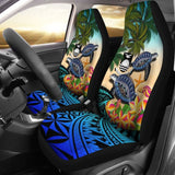 Kiribati Car Seat Covers - Polynesian Turtle Coconut Tree And Plumeria Amazing 091114 - YourCarButBetter