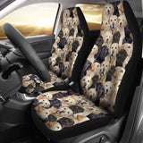 Labrador Retriever Full Face Car Seat Covers 115106 - YourCarButBetter