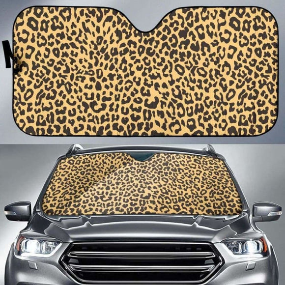 Leopard Skin Print Car Auto Sun Shades 172609 - YourCarButBetter