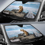 Lion Rocks Clouds Hd Car Sun Shade 172609 - YourCarButBetter