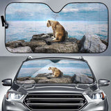 Lion Rocks Clouds Hd Car Sun Shade 172609 - YourCarButBetter