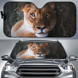 Lioness Female Lion Close Up 4K Car Sun Shade 172609 - YourCarButBetter