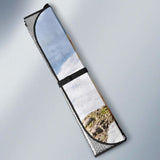 Lioness Relax Snow 4K Car Sun Shade 172609 - YourCarButBetter