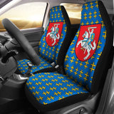 Lithuania Car Seat Covers Cross Double Pattern T160905 - YourCarButBetter