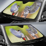 Little Owl Woodpecker Birds Hd Car Sun Shade 172609 - YourCarButBetter
