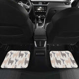 Llama Alpaca Pattern Front And Back Car Mats 194013 - YourCarButBetter
