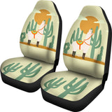 Llama Cactus Desert Life Printed Car Seat Covers 212403 - YourCarButBetter