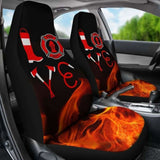 Love Firefighter Car Seat Covers 101211 - YourCarButBetter