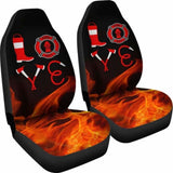 Love Firefighter Car Seat Covers 101211 - YourCarButBetter