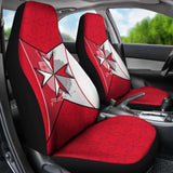 Malta Car Seat Covers - Maltese Cross With Flag Color - 160905 - YourCarButBetter