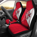 Malta Car Seat Covers - Maltese Cross With Flag Color - 160905 - YourCarButBetter