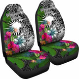 Marshall Islands Car Seat Covers - Turtle Plumeria Banana Leaf - Amazing 091114 - YourCarButBetter