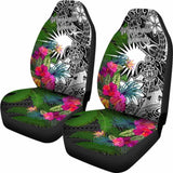 Marshall Islands Car Seat Covers - Turtle Plumeria Banana Leaf - Amazing 091114 - YourCarButBetter