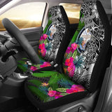 Marshall Islands Car Seat Covers - Turtle Plumeria Banana Leaf Crest - 091114 - YourCarButBetter