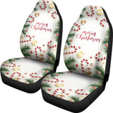 Merry Christmas Candy Xmas Tree Printed Car Seat Covers 212303 - YourCarButBetter