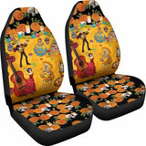 Mexican De Muertos Car Seat Cover Flowers 101207 - YourCarButBetter