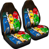 M&M Chocolate Band Car Seat Covers Car Accessories Decoration 094201 - YourCarButBetter