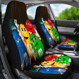 M&M Chocolate Band Car Seat Covers Car Accessories Decoration 094201 - YourCarButBetter