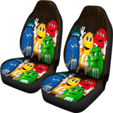 M&M Chocolate Band Car Seat Covers Car Accessories Decoration 094201 - YourCarButBetter