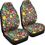 M&M Chocolate Candy Pattern 1 Car Seat Covers Car Accessories Decoration 094201 - YourCarButBetter