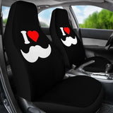 Mustache Beard Amazing Gift Idea Car Seat Covers 210305 - YourCarButBetter