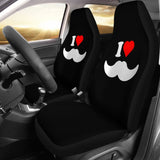 Mustache Beard Amazing Gift Idea Car Seat Covers 210305 - YourCarButBetter