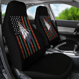 Native Feather American Flag Design Car Seat Covers 211804 - YourCarButBetter