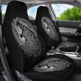Norse Viking Car Seat Covers - Viking Wolf Celtic Galaxy Car Seat Covers Gray Amazing 105905 - YourCarButBetter