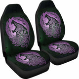 Norse Viking Car Seat Covers - Viking Wolf Celtic Galaxy Car Seat Covers Pink Amazing 105905 - YourCarButBetter