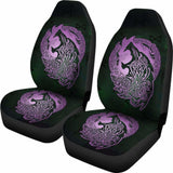 Norse Viking Car Seat Covers - Viking Wolf Celtic Galaxy Car Seat Covers Pink Amazing 105905 - YourCarButBetter