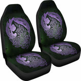 Norse Viking Car Seat Covers - Viking Wolf Celtic Galaxy Car Seat Covers Violet Amazing 105905 - YourCarButBetter