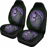 Norse Viking Car Seat Covers - Viking Wolf Celtic Galaxy Car Seat Covers Violet Amazing 105905 - YourCarButBetter
