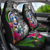 Northern Mariana Islands Car Seat Covers - Turtle Plumeria Banana Leaf - Amazing 091114 - YourCarButBetter