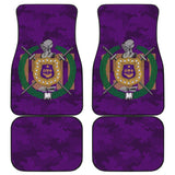 Omega Psi Phi Purple Camouflage Background Car Floor Mats Edition 210401 - YourCarButBetter