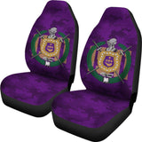 Omega Psi Phi Purple Camouflage Background Car Seat Covers Edition 210401 - YourCarButBetter