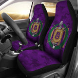 Omega Psi Phi Purple Camouflage Background Car Seat Covers Edition 210401 - YourCarButBetter