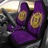 Omega Psi Phi Symbol Purple Camouflage Car Seat Covers 210805 - YourCarButBetter