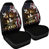 One Nation Under God American Flag Pigeon Flying Car Seat Covers 212501 - YourCarButBetter