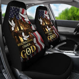 One Nation Under God American Flag Pigeon Flying Car Seat Covers 212501 - YourCarButBetter