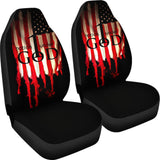 One Nation Under God Proud American Flag Universal Printing Car Seat Covers 212501 - YourCarButBetter