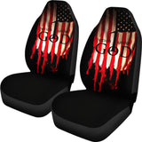 One Nation Under God Proud American Flag Universal Printing Car Seat Covers 212501 - YourCarButBetter