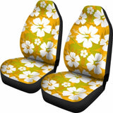 Orange Aloha Flowers Car Seat Covers 153908 - YourCarButBetter